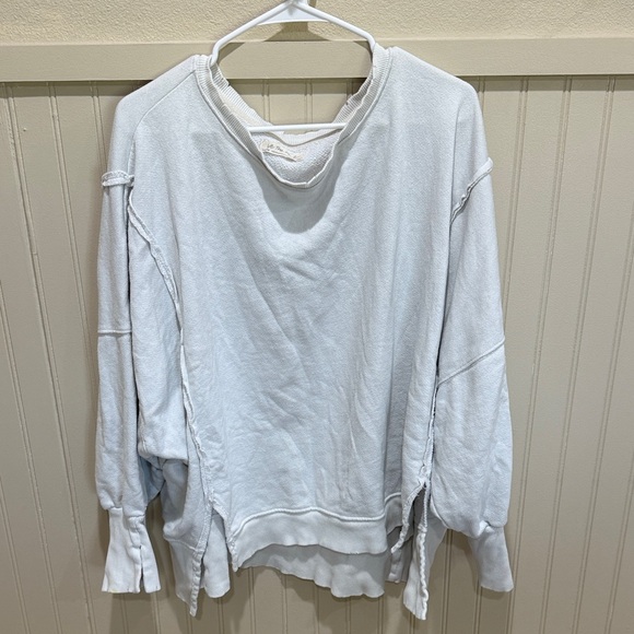 We The Free Tops - We The Free White Oversized Sweatshirt